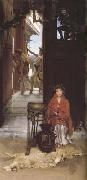 Alma-Tadema, Sir Lawrence The Way to the Temple (mk23) Sweden oil painting artist